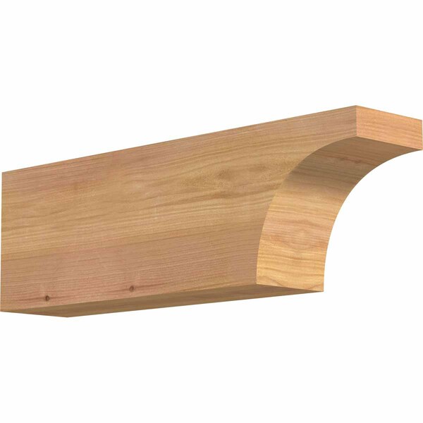 Ekena Millwork Huntington Smooth Rafter Tail, Western Red Cedar, 3 1/2"W x 6"H x 18"L RFT04X06X18HUN00SWR - main